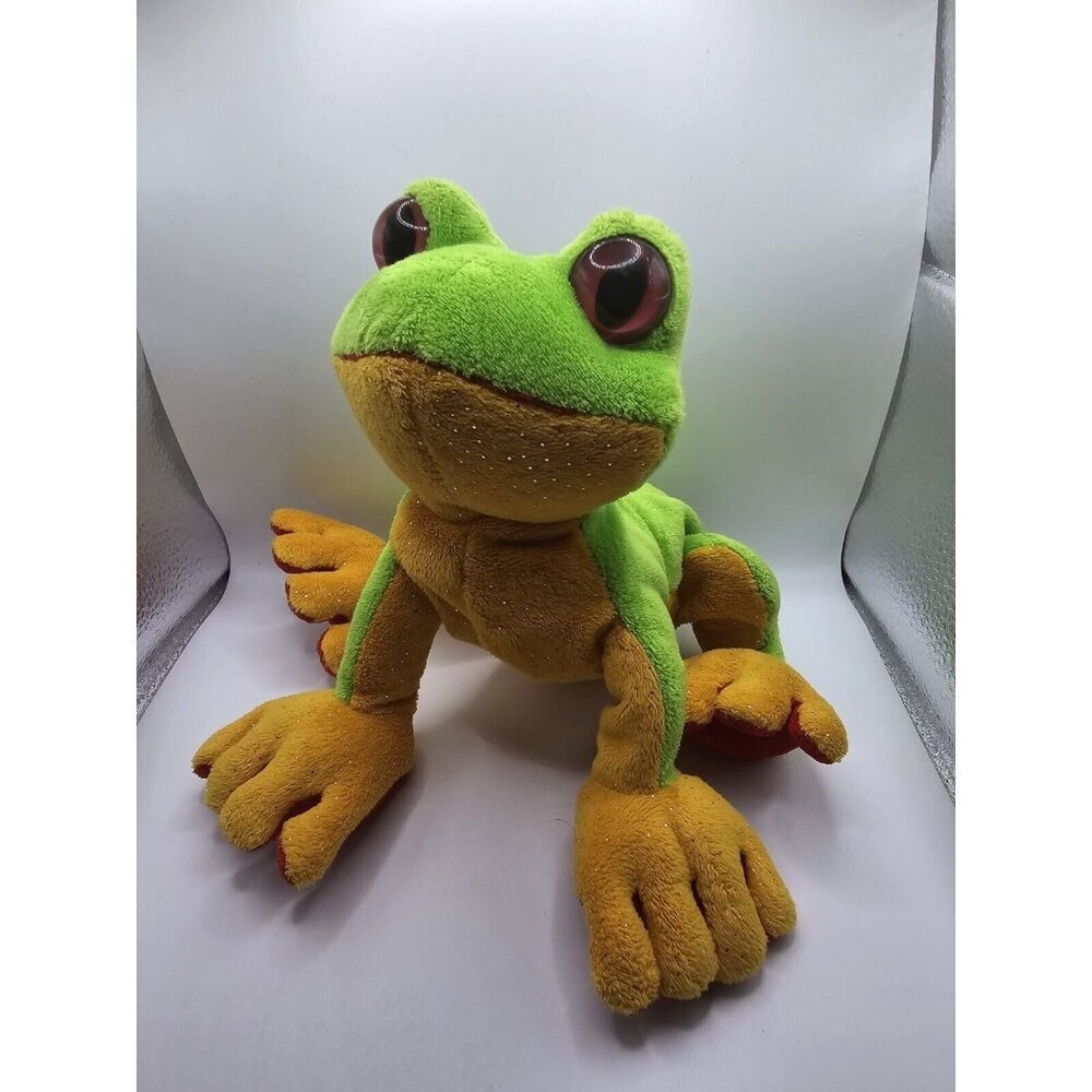 Ganz Webkinz Green Tree Frog Stuffed Animal Retired No Code HM109